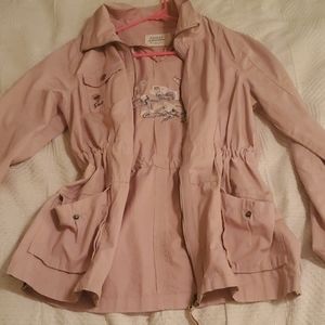 Pink Rose Embroidered Ashley Jacket